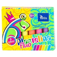 Przybory szkolne - Tetis Plastelina fluoresc. 15g 6kol. TETIS - miniaturka - grafika 1