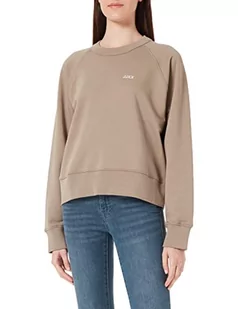 JACK & JONES Damska bluza Jjxx Jxcaitlyn Ls Oversize Time Sweat Noos, Brindle/Szczegóły: emb Moonbeam, XS - Bluzy damskie - miniaturka - grafika 1
