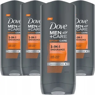Dove Men Żel Pod Prysznic Sport Care 400ml x 4 - Żele pod prysznic dla mężczyzn - miniaturka - grafika 1