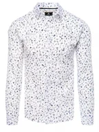 Koszule męskie - Koszula męska biała Dstreet DX2435-XXL - miniaturka - grafika 1