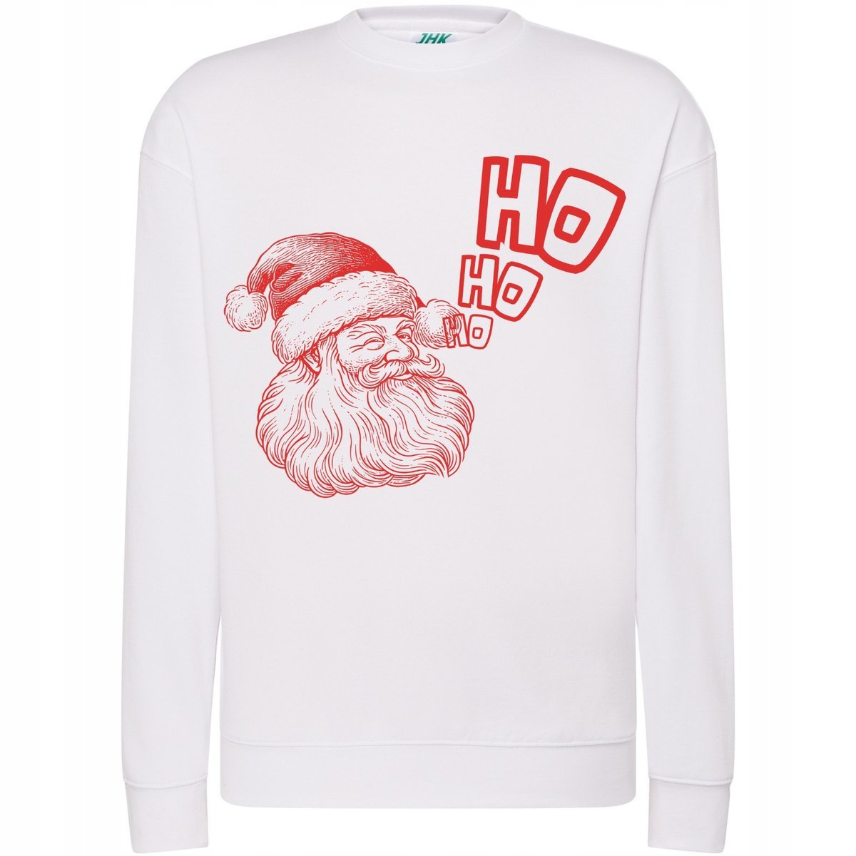 BLUZA ŚWIĄTECZNA KLASYCZNA MIKOŁAJ HO HO RETRO STYL PREZENT ŚWIĄTECZNY XXL
