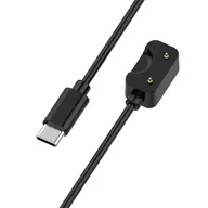 Akcesoria do smartwatchy - Ładowarka kabel USB TYP-C do Samsung Galaxy FIT 3 czarna - miniaturka - grafika 1