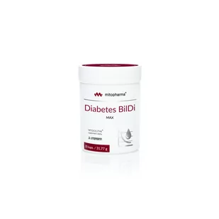 Mito Pharma Diabetes Bildi MAX 30 kaps tauryna koenzym Q 10 tiamina niacynamid kwas pantotenowy regulowanie glukozy we krwi - Suplementy naturalne - miniaturka - grafika 1