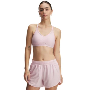 Biustonosz treningowy Under Armour UA Crossback Low Bra - różowy - Bielizna sportowa damska - miniaturka - grafika 1