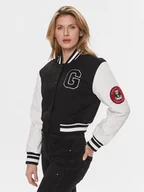 Kurtki damskie - Guess Kurtka bomber W4RL56 KCD20 Czarny Relaxed Fit - miniaturka - grafika 1