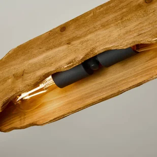 Eco-Light Lampa wisząca Venus, brązowa, długość 100 cm, 4-punktowa, drewno - Lampy sufitowe - miniaturka - grafika 2