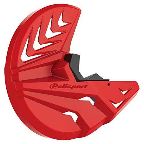 POLISPORT 8151600005 – dolny widelec i osłona szyby z odpornego na uderzenia i ścieranie polipropylenu kompatybilny z motocyklami GAS GAS w kolorze czerwonym