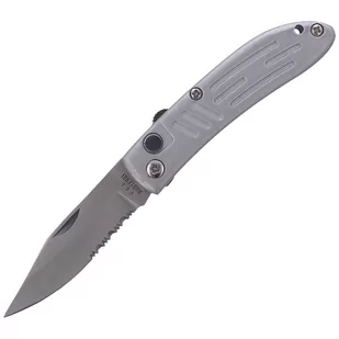 Nóż automatyczny Everts Solingen Predator Grey Aluminium, Satin AISI 420C (501905) - Noże - miniaturka - grafika 1