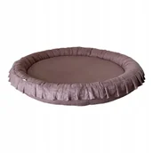 Kokony niemowlęce - Mata dla dziecka GNIAZDKO LNIANE zgaszony róż - miniaturka - grafika 1