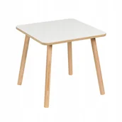 Zestawy mebli dla dzieci - Stolik dla dzieci kwadratowy 50 cm, stolik do salonu 50 x 50 cm, wys 47 cm - miniaturka - grafika 1