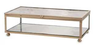 Szkatułka szklana metalowa Oprawa 6x20x11 cm - Pudełka i szkatułki - miniaturka - grafika 1
