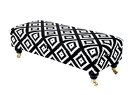 Ławki do przedpokoju - Kufer tapicerowany skrzynia QM-7 170cm EMRAWOOD Etno Pixel Mały 01 - miniaturka - grafika 1