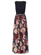 Sukienki - ApartFashion Damska sukienka wieczorowa, granatowa, wielokolorowa, normalna, Navy-Multicolor, 40 - miniaturka - grafika 1