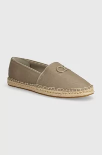 Calvin Klein espadryle ESPADRILLE RELOCK MONOCQ kolor beżowy HW0HW01916 - Espadryle damskie - miniaturka - grafika 1