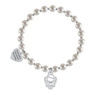 Biżuteria dla dzieci - I KOMUNIA ŚWIĘTA Bransoletka z Aniołem serce srebro GRAWER - miniaturka - grafika 1