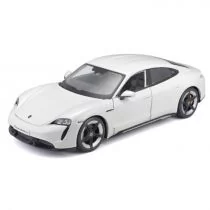 Bburago Porsche Taycan Turbo S White 1:24 - Samochody i pojazdy dla dzieci - miniaturka - grafika 1
