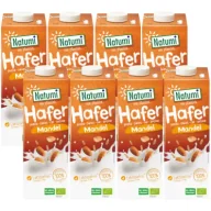 Napoje roślinne - Natumi Napój owsiano-migdałowy bez dodatku cukrów Zestaw 8 x 1 l Bio - miniaturka - grafika 1