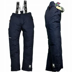 Spodnie NARCIARSKIE Zimowe OCIEPLANE Szelki 134 - Spodnie narciarskie - miniaturka - grafika 1