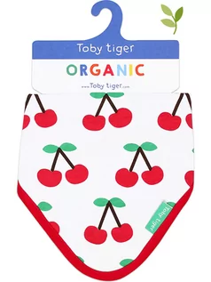 Szaliki i chustki dla dzieci - Toby Tiger Chusta trójkątna w kolorze biało-czerwonym - 35 x 25 cm - grafika 1
