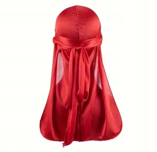 Chusta Durag bandana na głowę czerwona - Moda i Uroda OUTLET - miniaturka - grafika 1