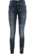 Spodnie damskie - DESIGUAL DENIM JEANSY NIEBIESKIE - miniaturka - grafika 1