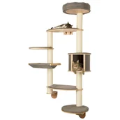 Legowiska dla kotów - Kerbl Drapak dla kota Dolomit XL Tofana, na ścianę, szary, 185 cm - miniaturka - grafika 1