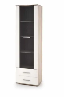 witryna Halmar LIMA W-1 biały sonoma - Szafy - miniaturka - grafika 1