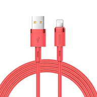 Kable USB - Joyroom kabel USB - Lightning 2,4A 1,2 m (S-1224N2 Red) - miniaturka - grafika 1