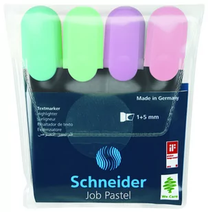 Schneider Zakreślacz SCHNEIDER Job pastel 4 kolory - Przybory szkolne - miniaturka - grafika 3