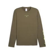 Koszulki sportowe męskie - Męska koszulka z długim rękawem PUMA x HYROX CLOUDSPUN PUMA Loden Green - miniaturka - grafika 1