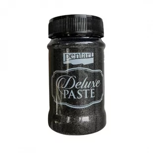 Pasta strukturalna brokatowa Pentart Deluxe Paste - ANTRACYT 100ml - Decoupage - miniaturka - grafika 1