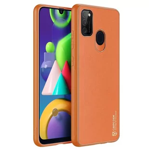 Dux Ducis Yolo eleganckie etui pokrowiec ze skóry ekologicznej Samsung Galaxy M30s pomarańczowy - Etui i futerały do telefonów - miniaturka - grafika 3