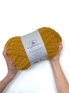 Gruba włóczka chenille Żółty - Pasmanteria - miniaturka - grafika 1
