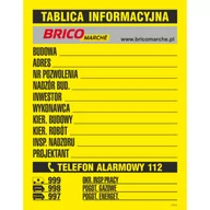 Numery na dom - Oznaczenie "Tablica informacyjna" 70 x 90 Bricomarche - miniaturka - grafika 1