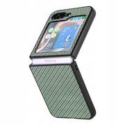 Etui i futerały do telefonów - Etui Do Samsung Galaxy Z Flip 5 5G F731 Hard Carbon Oliwkowe Pokrowiec Obudowa Futerał Guma Case - miniaturka - grafika 1