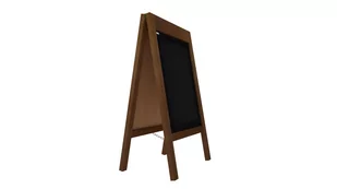 Allboards Potykacz stojak kredowy SZEROKA GÓRNA LISTWA 100x60 cm stojak reklamowy PK75TOP+RMG-W+G - Tablice i flipcharty - miniaturka - grafika 1