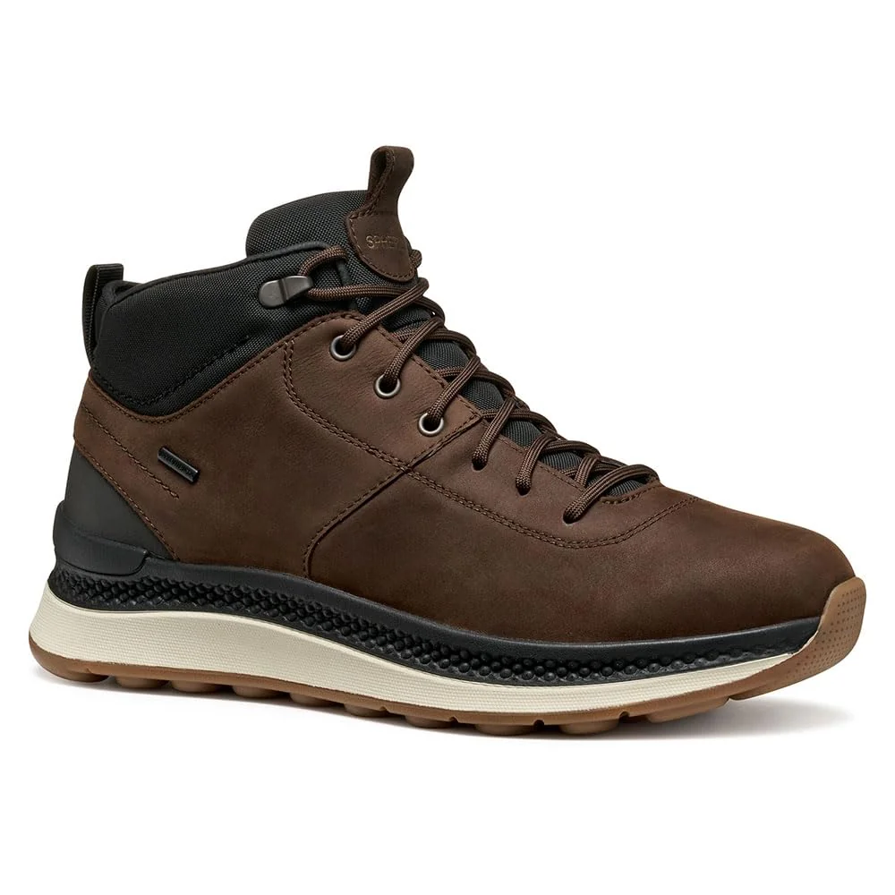 Geox Męskie buty U SPHERICA ACTIF X2 Ankle Boot, DK.Brown/Black, 43 EU, Dk Brown Black, 43 EU