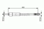 Przewody hamulcowe - Bosch Przewód hamulcowy giętki BOSCH 1987476297 1987476297 - miniaturka - grafika 1