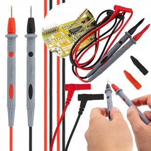 PRZEWODY POMIAROWE KABLE DO MIERNIKA MULTIMETRA 10A 1000V 103cm - Multimetry - miniaturka - grafika 1