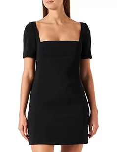 PINKO Damska sukienka Antonia 1 Crepe Stretch swobodna, Z99_czarna limuzyna, 40 - Sukienki - miniaturka - grafika 1