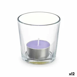 Świeca zapachowa 7 x 7 x 7 cm (12 sztuk) Lawendowa szklanka do napojów - Świece - miniaturka - grafika 1