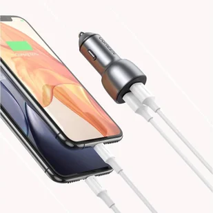 Ugreen ładowarka samochodowa 2x USB Quick Charge 3.0 36 W 3 A szary (CD213 60713) - Ładowarki samochodowe - miniaturka - grafika 3