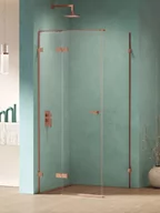 Kabiny prysznicowe - New Trendy Czarna kabina prysznicowa 90x120 lewa EXK-6381 Eventa Copper Shine - miniaturka - grafika 1