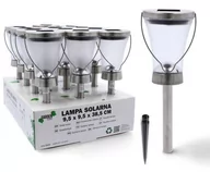 Lampy ogrodowe - Lampa solarna ze stali nierdzewnej Garden Line - miniaturka - grafika 1