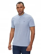 Koszulki męskie - Jack&Jones Koszulka Polo Z Krótkim Rękawem Niebieska Xxl J2A - miniaturka - grafika 1