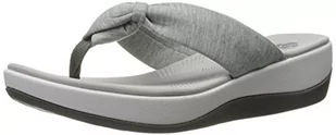 Clarks Klapki damskie Arla Glison, Szary materiał wrzosowy, 39.5 EU - Klapki i japonki damskie - miniaturka - grafika 1