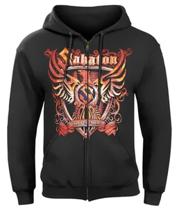 bluza rozpinana SABATON - COAT OF ARMS czarna , z kapturem-L - Bluzy męskie - miniaturka - grafika 1