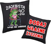 Poduszki dekoracyjne - PODUSZKA na 40 urodziny z życzeniami na 40 urodziny - miniaturka - grafika 1