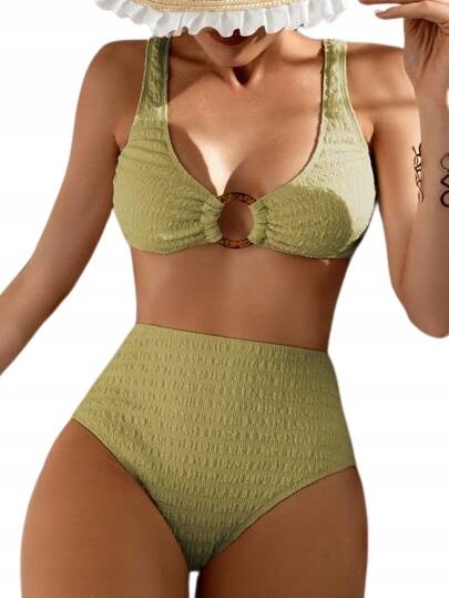 SHEIN STRÓJ DWUCZĘŚCIOWY ZIELONY DAMSKI NA LATO M Ł9C