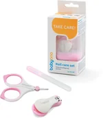 Inne akcesoria do pielęgnacji dzieci - Babyono Zestaw Do Pielęgnacji Paznokci Dla Dzieci I Niemowląt Różowy - miniaturka - grafika 1